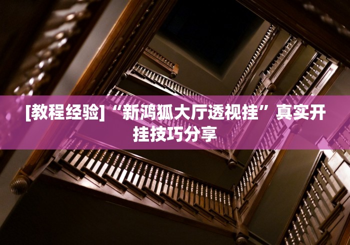 [教程经验]“新鸿狐大厅透视挂”真实开挂技巧分享