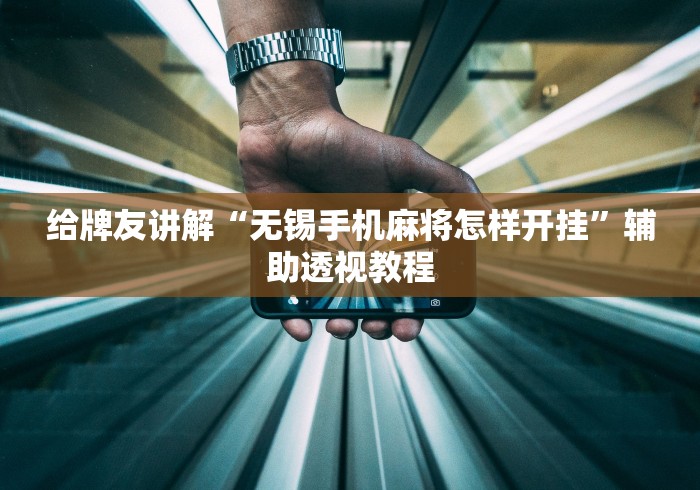 给牌友讲解“无锡手机麻将怎样开挂”辅助透视教程