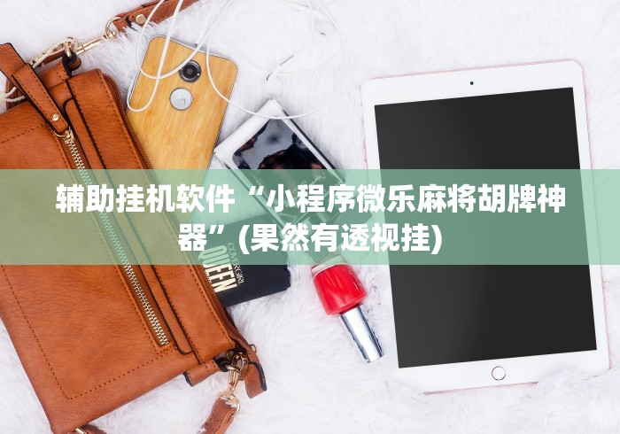 辅助挂机软件“小程序微乐麻将胡牌神器”(果然有透视挂)