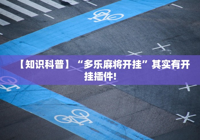 【知识科普】“多乐麻将开挂”其实有开挂插件!