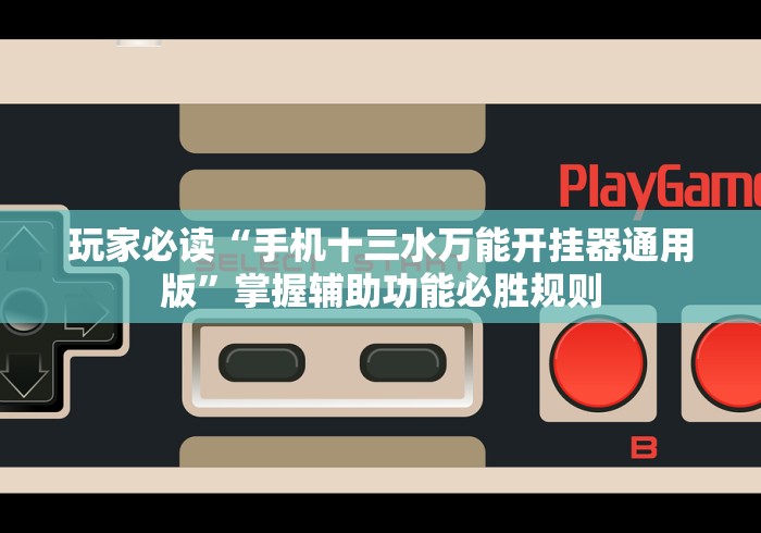 玩家必读“手机十三水万能开挂器通用版”掌握辅助功能必胜规则