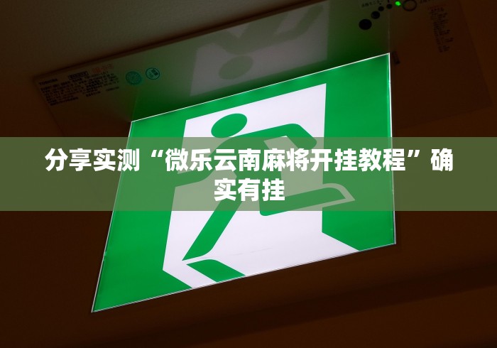 分享实测“微乐云南麻将开挂教程”确实有挂
