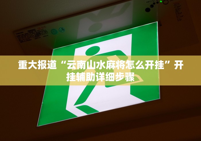 重大报道“云南山水麻将怎么开挂”开挂辅助详细步骤