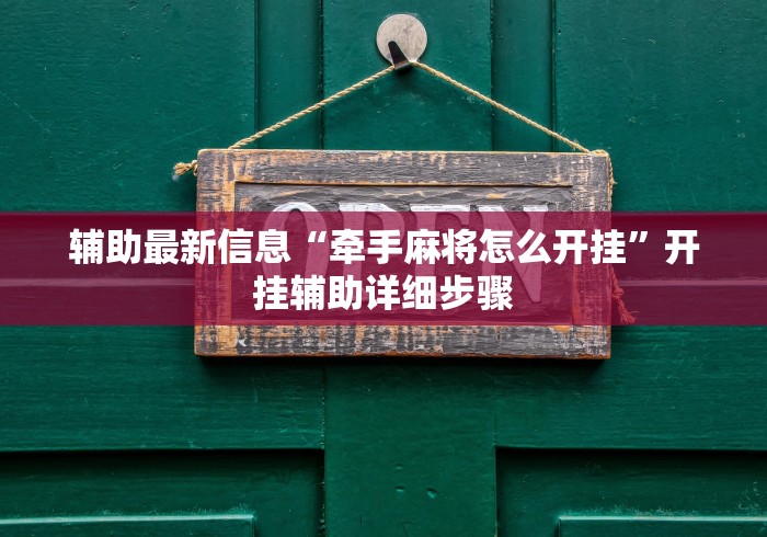 辅助最新信息“牵手麻将怎么开挂”开挂辅助详细步骤