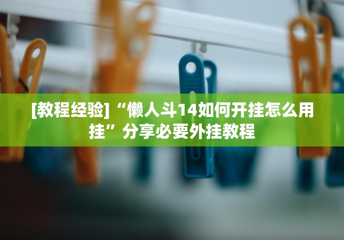 [教程经验]“懒人斗14如何开挂怎么用挂”分享必要外挂教程