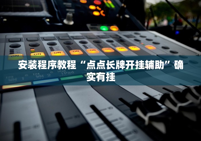 安装程序教程“点点长牌开挂辅助	”确实有挂