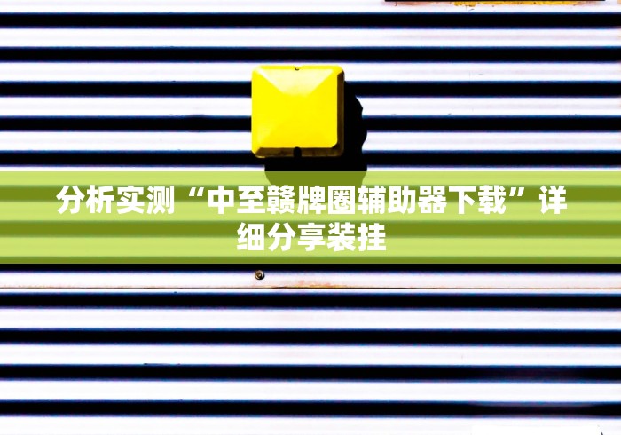 分析实测“中至赣牌圈辅助器下载”详细分享装挂