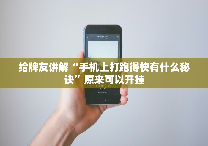 给牌友讲解“手机上打跑得快有什么秘诀”原来可以开挂