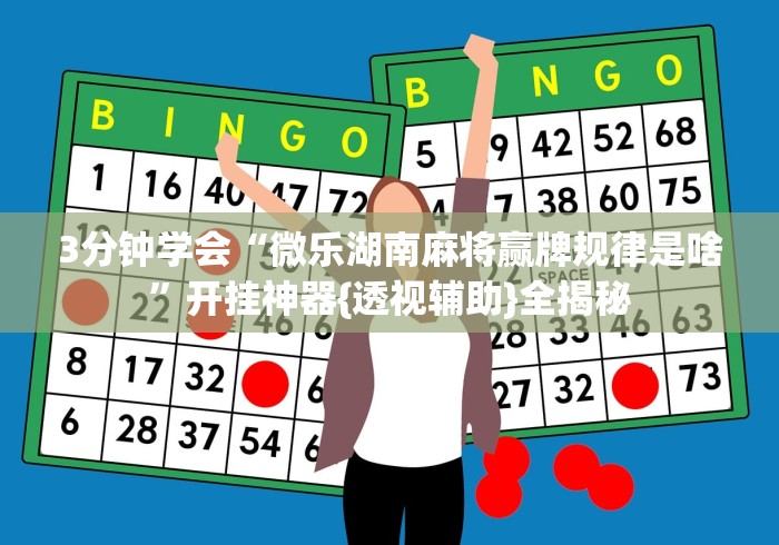 3分钟学会“微乐湖南麻将赢牌规律是啥”开挂神器{透视辅助}全揭秘