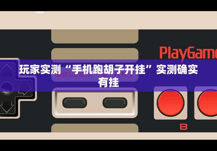 玩家实测“手机跑胡子开挂”实测确实有挂