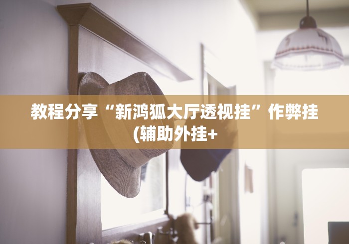 教程分享“新鸿狐大厅透视挂”作弊挂(辅助外挂+