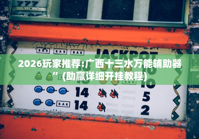 2026玩家推荐:广西十三水万能辅助器”(助赢详细开挂教程)