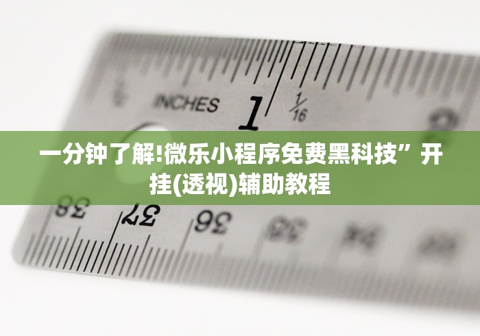 一分钟了解!微乐小程序免费黑科技”开挂(透视)辅助教程
