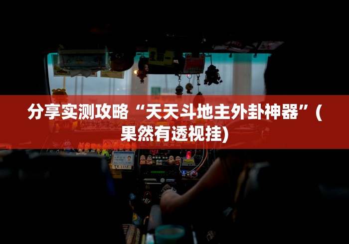 分享实测攻略“天天斗地主外卦神器”(果然有透视挂)