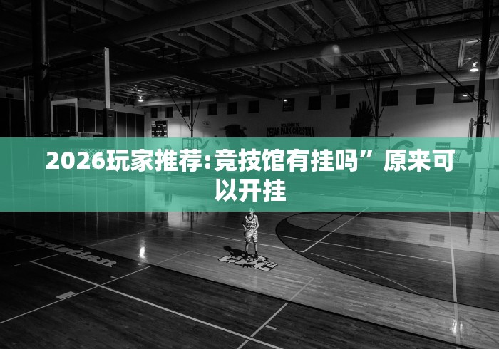 2026玩家推荐:竞技馆有挂吗”原来可以开挂