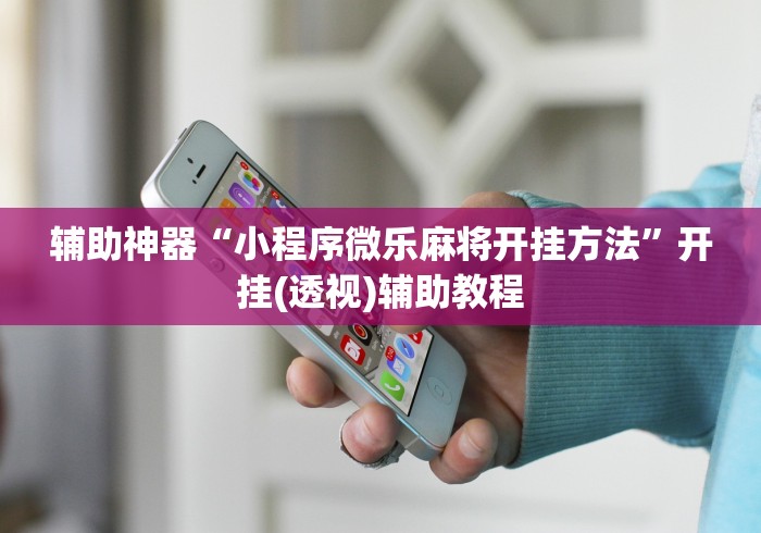 辅助神器“小程序微乐麻将开挂方法”开挂(透视)辅助教程
