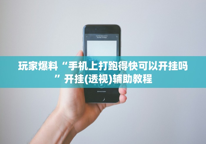 玩家爆料“手机上打跑得快可以开挂吗”开挂(透视)辅助教程