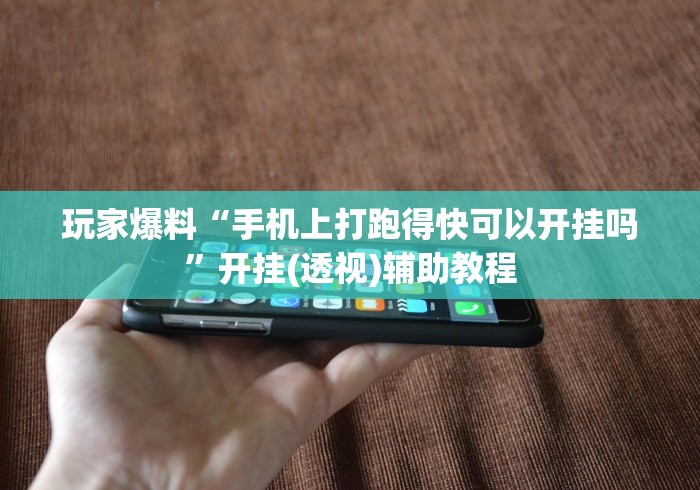 玩家爆料“手机上打跑得快可以开挂吗”开挂(透视)辅助教程