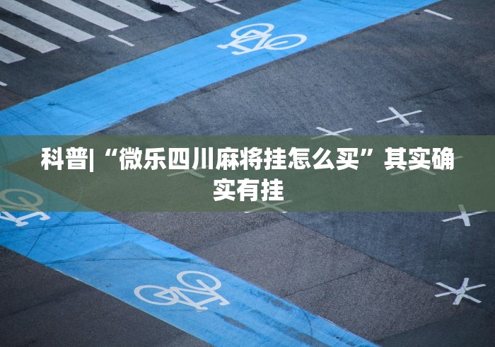 科普|“微乐四川麻将挂怎么买”其实确实有挂