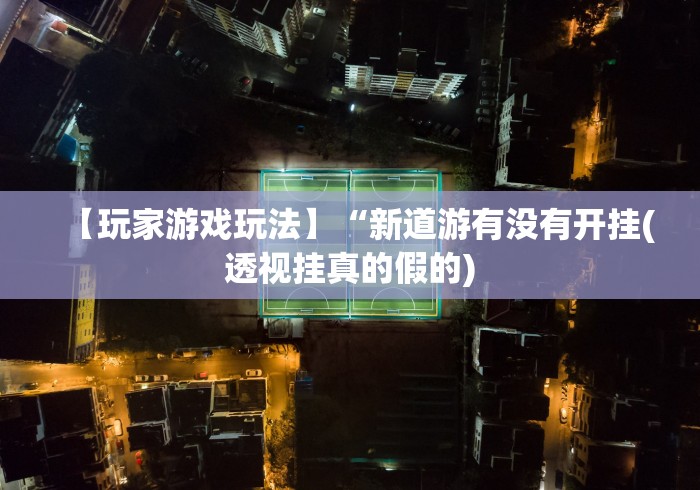 【玩家游戏玩法】“新道游有没有开挂(透视挂真的假的)