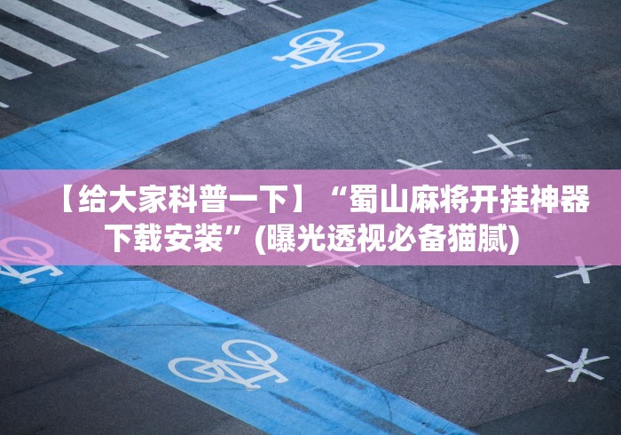 【给大家科普一下】“蜀山麻将开挂神器下载安装”(曝光透视必备猫腻)