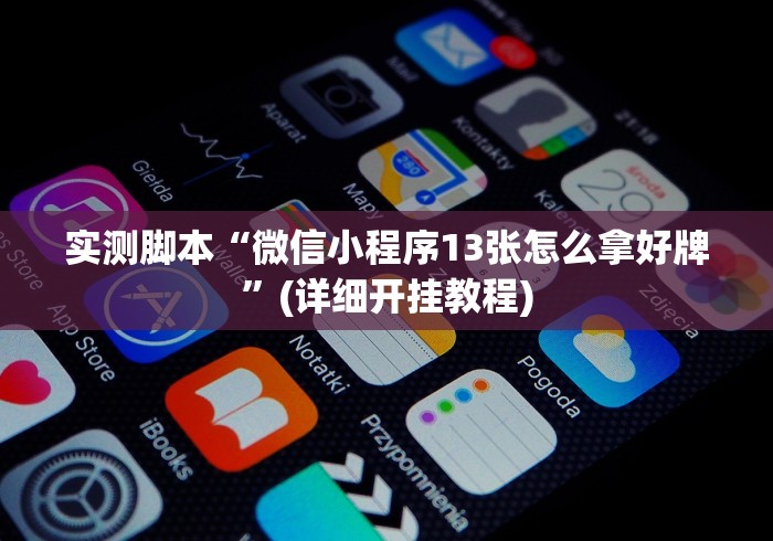 实测脚本“微信小程序13张怎么拿好牌	”(详细开挂教程)