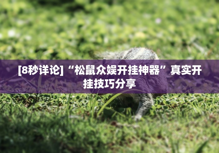 [8秒详论]“松鼠众娱开挂神器”真实开挂技巧分享