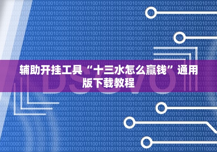 辅助开挂工具“十三水怎么赢钱”通用版下载教程