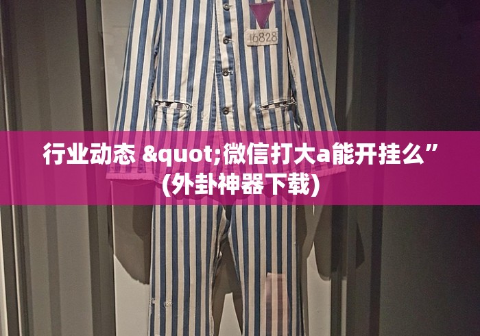 行业动态 "微信打大a能开挂么”(外卦神器下载)