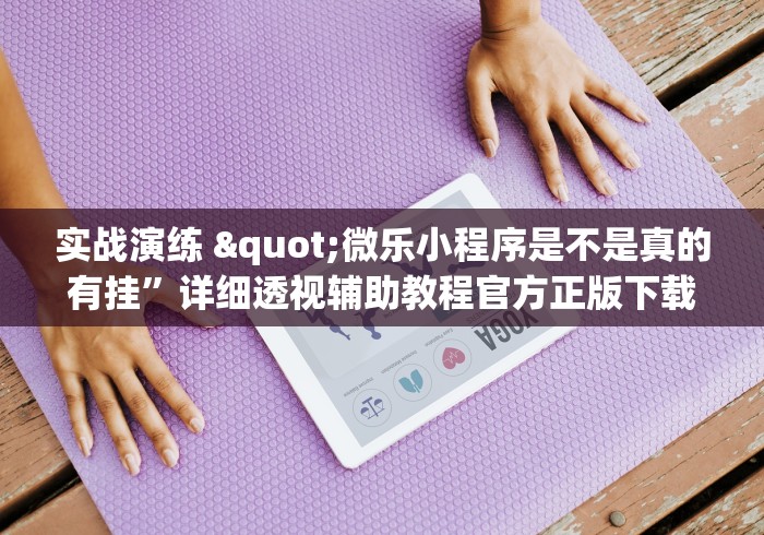 实战演练 "微乐小程序是不是真的有挂”详细透视辅助教程官方正版下载