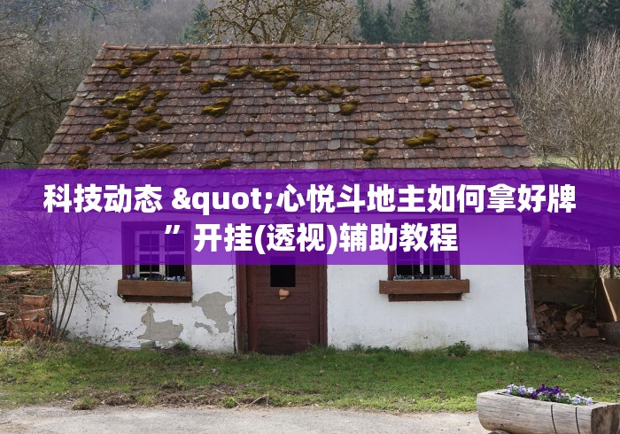 科技动态 "心悦斗地主如何拿好牌	”开挂(透视)辅助教程
