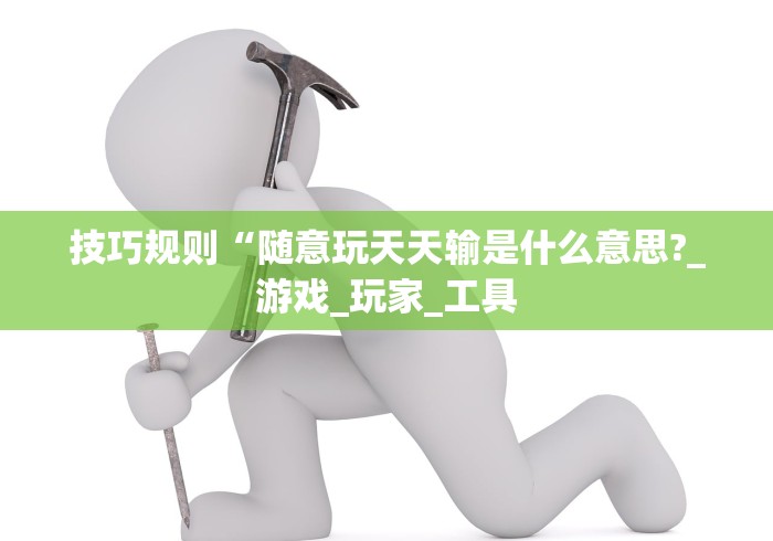 技巧规则“随意玩天天输是什么意思?_游戏_玩家_工具