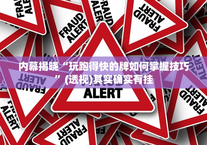 内幕揭晓“玩跑得快的牌如何掌握技巧”(透视)其实确实有挂