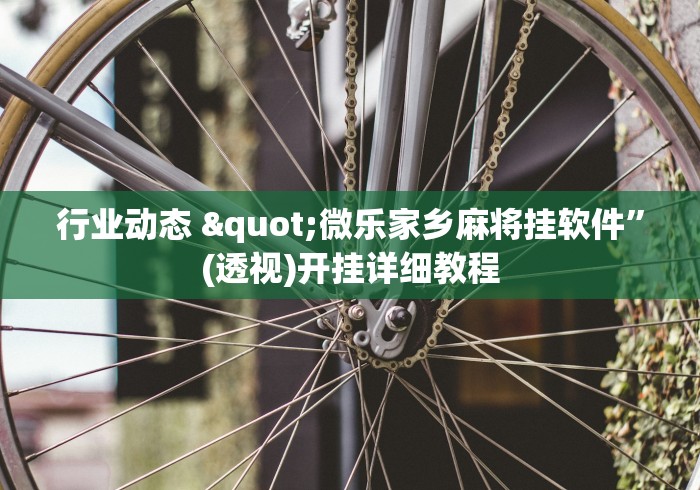 行业动态 "微乐家乡麻将挂软件”(透视)开挂详细教程