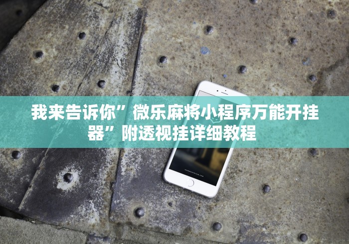 我来告诉你”微乐麻将小程序万能开挂器”附透视挂详细教程 
